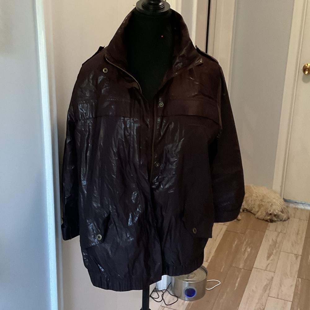 P395. Chico's Metallic Brown Jacket |2 (L)
